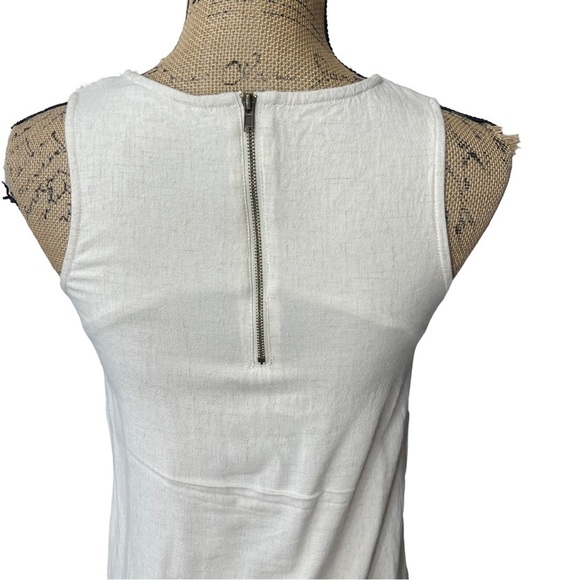 Anthropologie Sunday In Brooklyn Womens Tank Top Size XS Cream Crochet Front - Picture 7 of 9